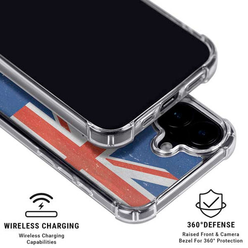 Australia Flag Distressed iPhone 17 Clear Case